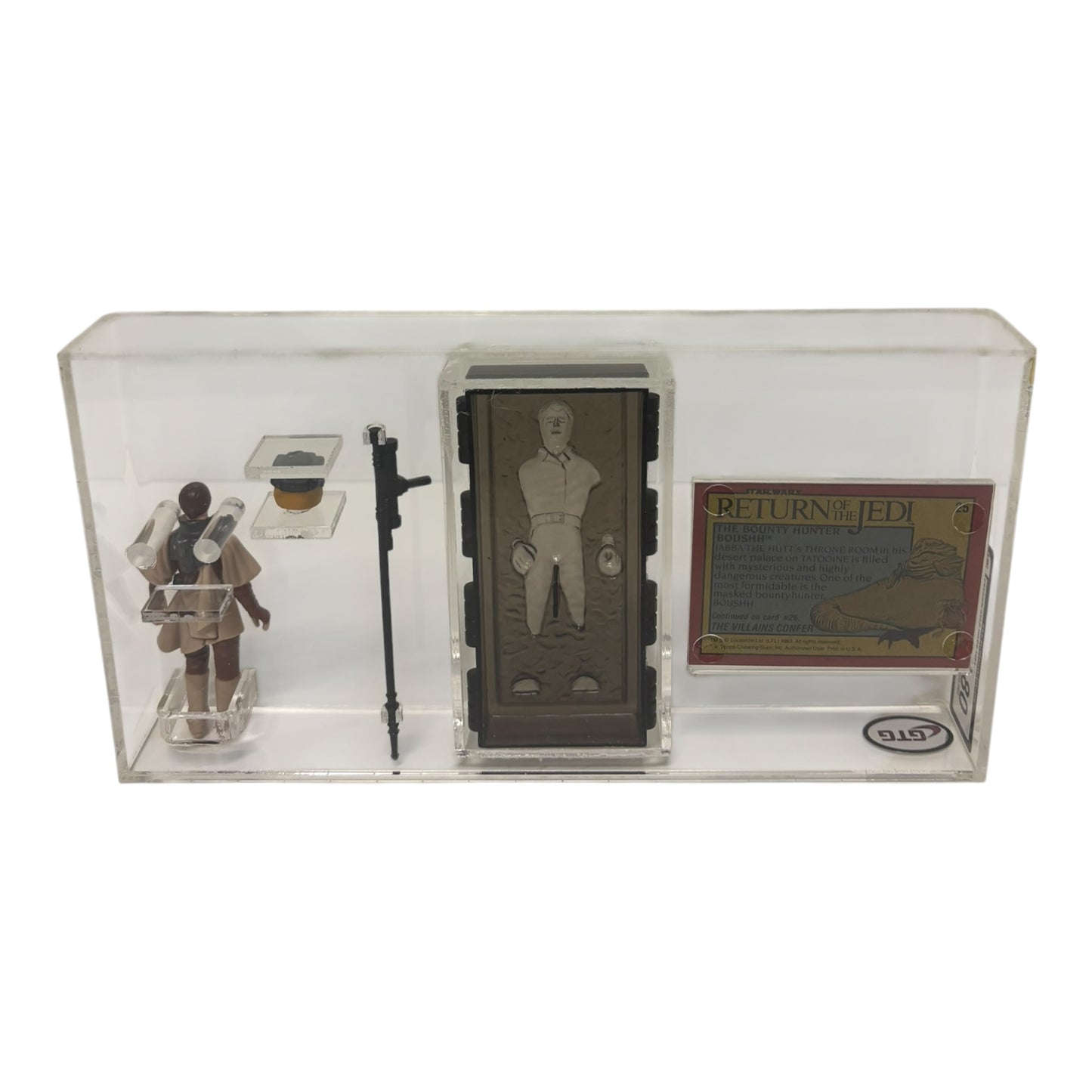 [GTG] (STAR WARS VINTAGE) LEIA BOUNTY HUNTER + TOPPSCARD AND CARBONIT BLOCK