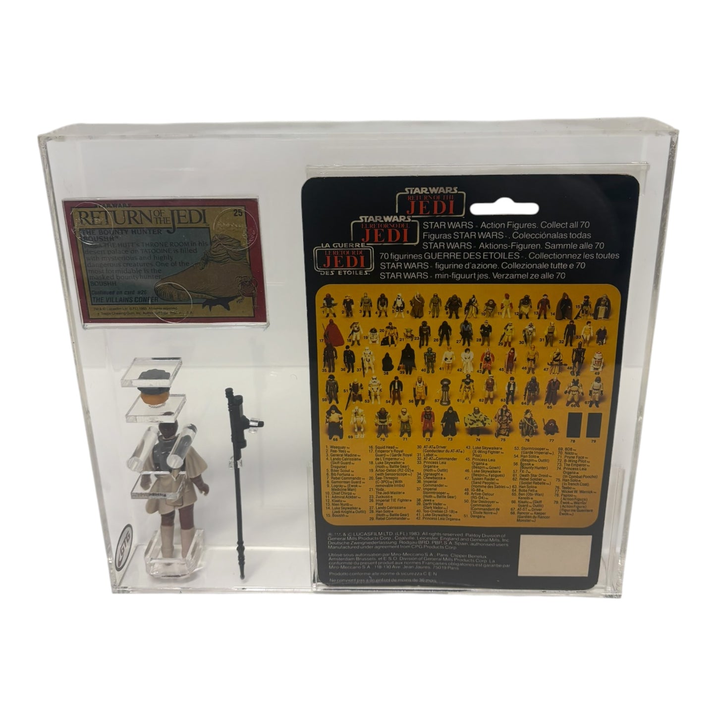 [GTG] (STAR WARS VINTAGE) LEIA BOUNTY HUNTER + TOPPSCARD AND CARDBACK