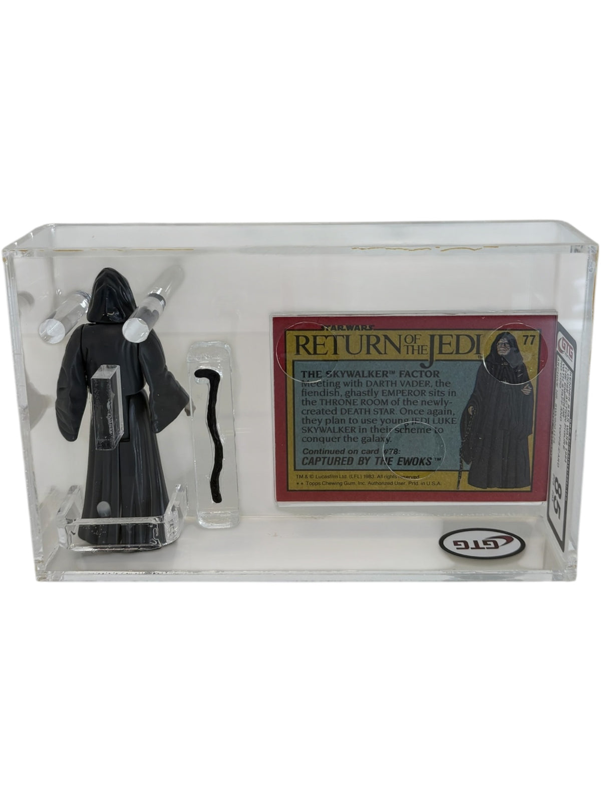 [GTG] (STAR WARS VINTAGE) THE EMPEROR + TOPPS CARD