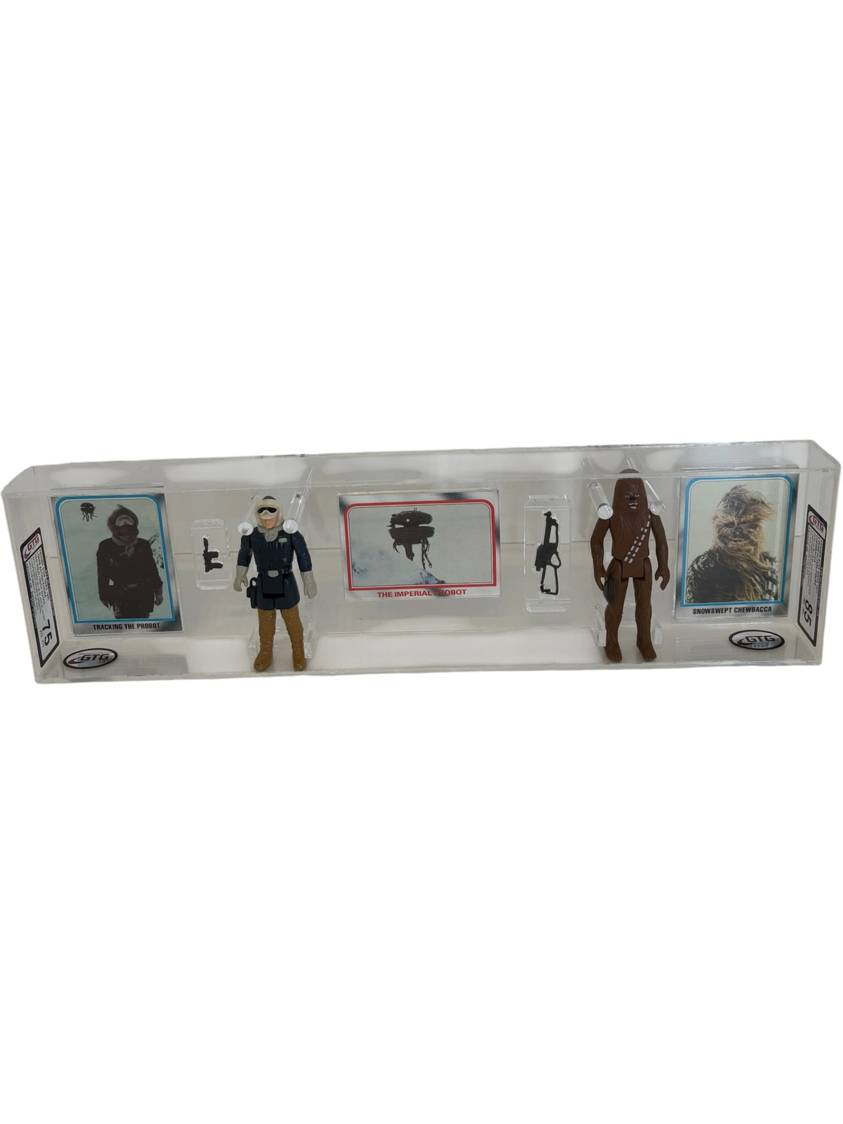 [GTG] (STAR WARS VINTAGE) 2 PACK CHEWBACCA + HAN SOLO HOTH + 3 TOPPS CARD