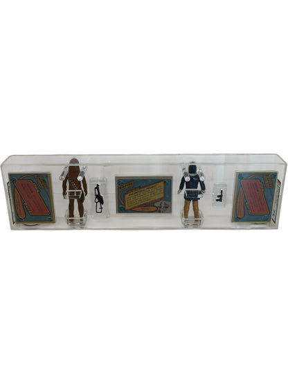 [GTG] (STAR WARS VINTAGE) 2 PACK CHEWBACCA + HAN SOLO HOTH + 3 TOPPS CARD