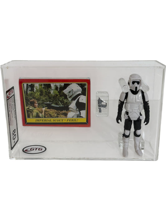 [GTG] (STAR WARS VINTAGE) BIKER SCOUT + TOPPS KARTE