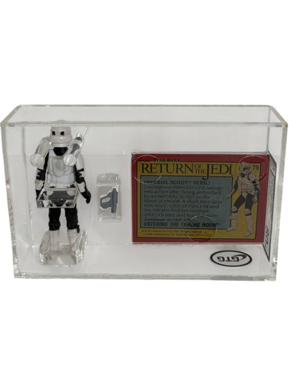 [GTG] (STAR WARS VINTAGE) BIKER SCOUT + TOPPS KARTE