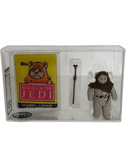 [GTG] (STAR WARS VINTAGE) CHIEF CHIRPA WITH TOPPS STICKER PACKAGE