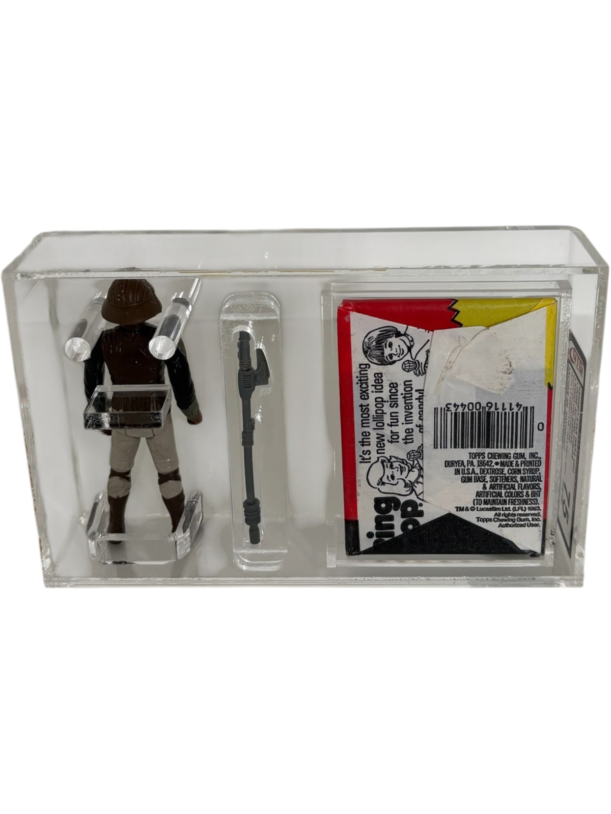 [GTG] (STAR WARS VINTAGE) LANDO SKIFF GUARD WITH TOPPS STICKER PACKAGE