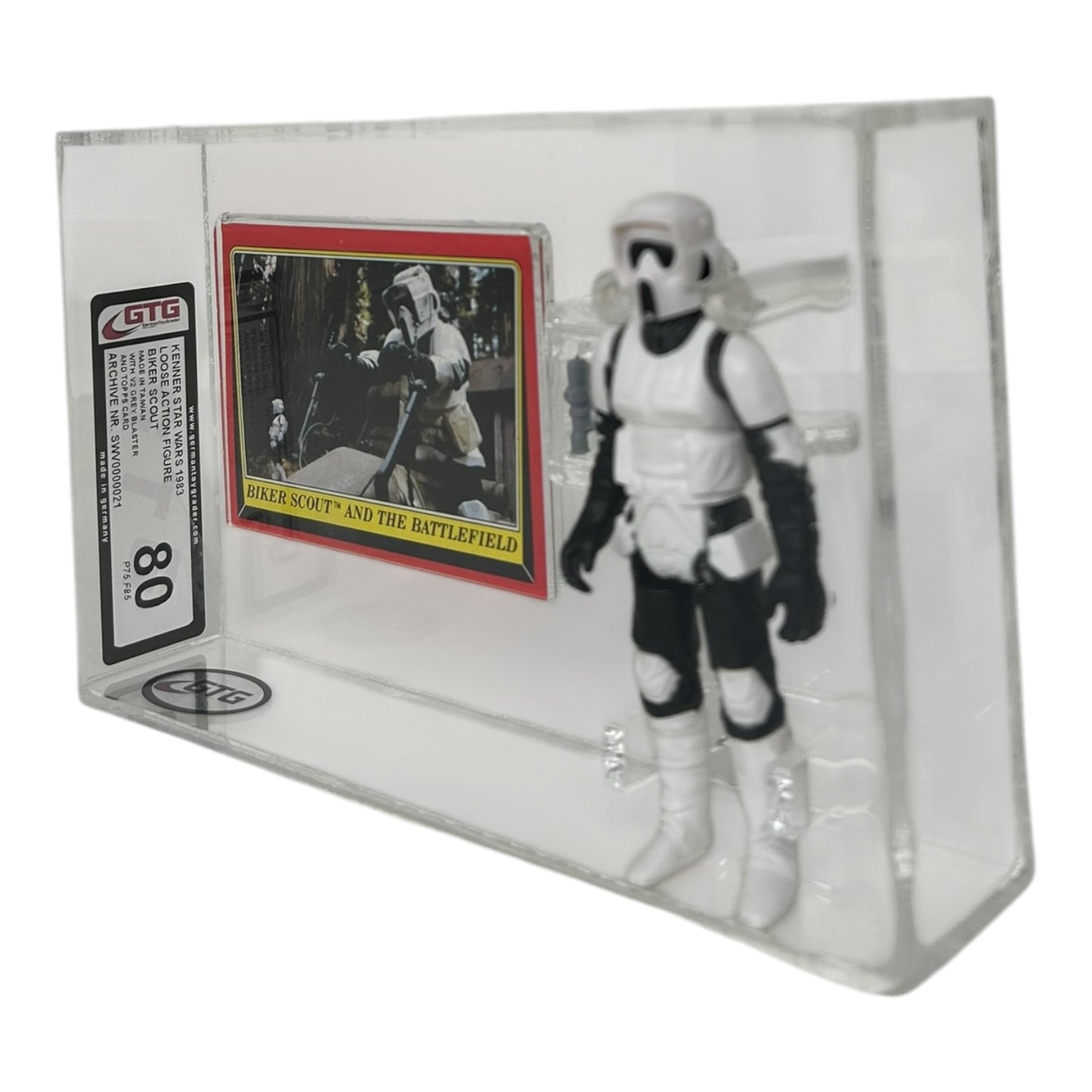 [GTG] (STAR WARS VINTAGE) BIKER SCOUT + TOPPS KARTE