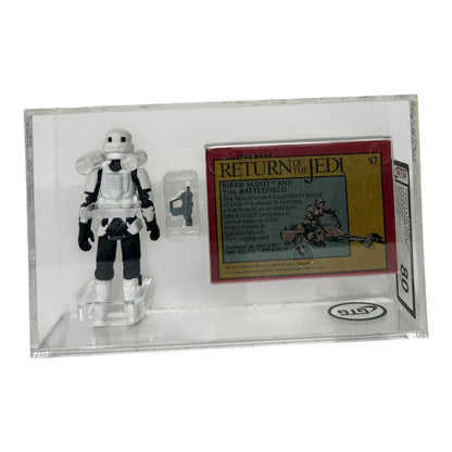 [GTG] (STAR WARS VINTAGE) BIKER SCOUT + TOPPS KARTE