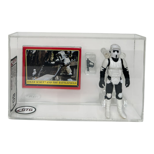 [GTG] (STAR WARS VINTAGE) BIKER SCOUT + TOPPS KARTE