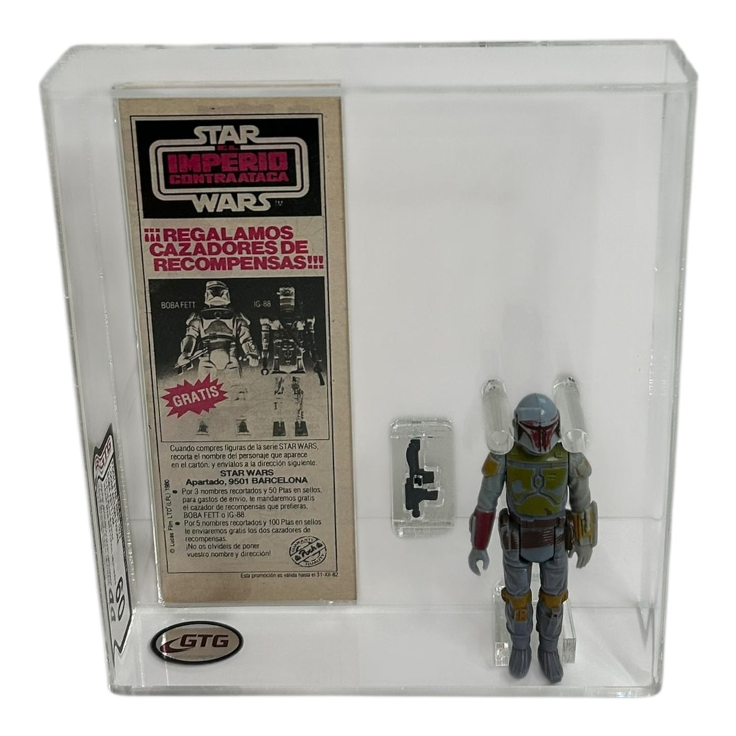[GTG] (STAR WARS VINTAGE) BOBA FETT POCH + SPANISCHE WERBUNG