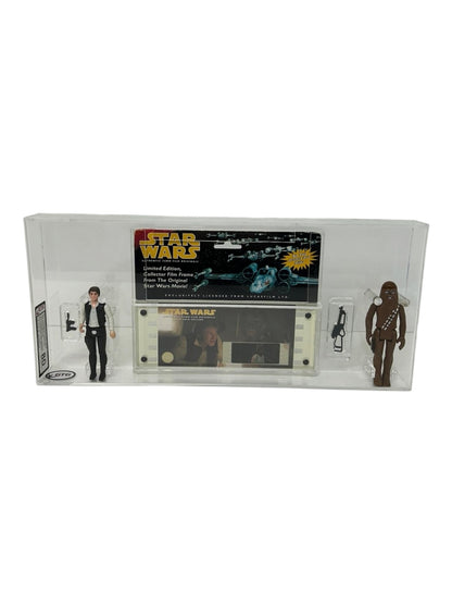 [GTG] (STAR WARS VINTAGE) 2 PACK HAN SOLO & CHEWBACCA + MOVIE FRAME