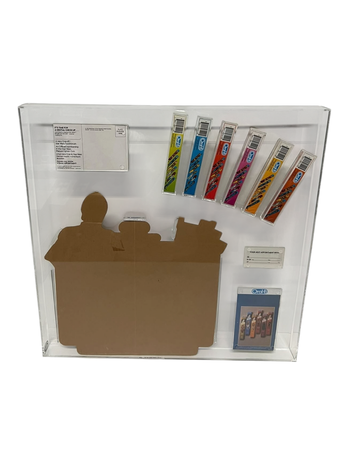 [GTG] (STAR WARS VINTAGE) ORAL B DISPLAY STAND + TOOTHBRUSHES SET